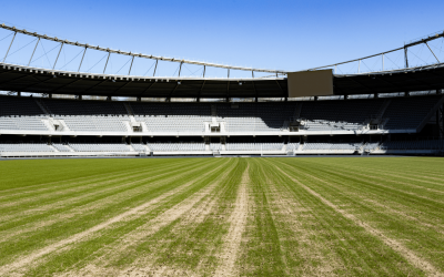 Pirmieji pavasario darbai Kauno Dariaus ir Girėno futbolo stadione